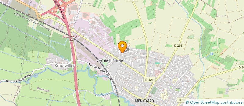 localisation de l'entreprise SCI LES BERGERS  BRUMATH