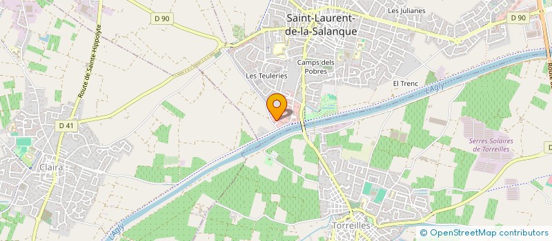 localisation de l'entreprise SCI LES BERGES DE L AGLY  SAINT-LAURENT-DE-LA-SALANQUE