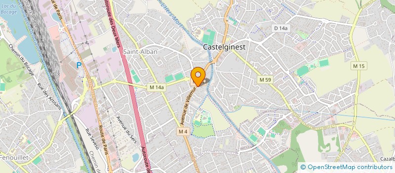 localisation de l'entreprise SCI  LES BERGES DE L'HERS  SAINT-ALBAN