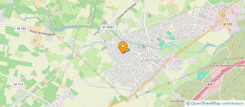 localisation de l'entreprise SCI LES BERGES DU COULAZOU  FABREGUES