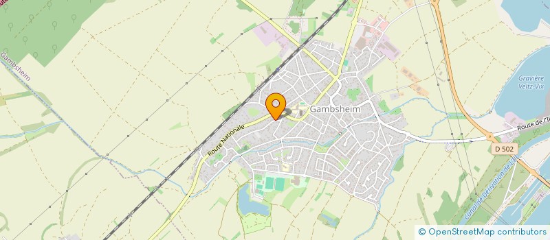 localisation de l'entreprise SCI LES BERGES DU GIESSEN  GAMBSHEIM