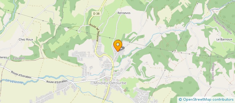 localisation de l'entreprise SCI LES BERLANDIERES  MOIDIEU-DETOURBE