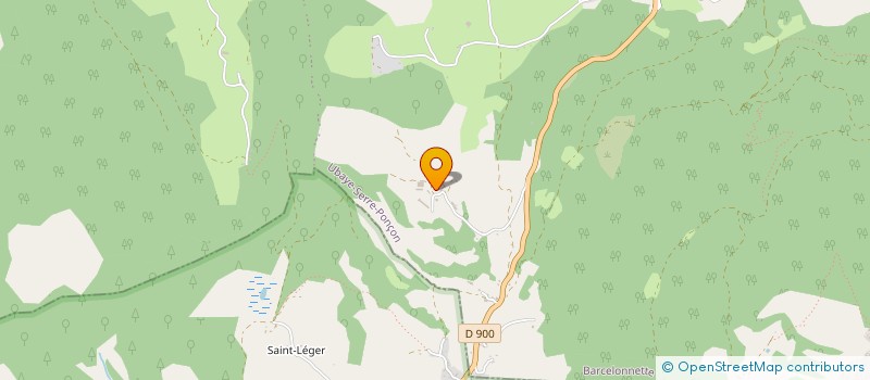 localisation de l'entreprise SCI LES BERLIES  UBAYE-SERRE-PONCON