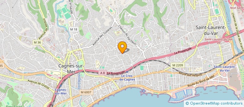 localisation de l'entreprise SCI LES BERMUDES à CAGNES-SUR-MER