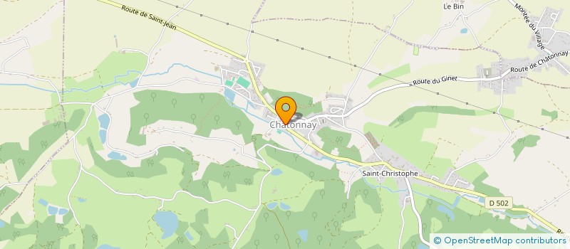 localisation de l'entreprise SCI LES BERNARDINS  CHATONNAY