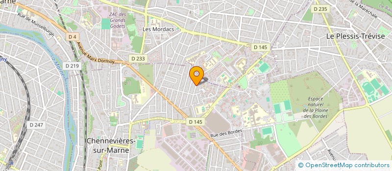 localisation de l'entreprise SCI LES BERNARDOS  CHENNEVIERES-SUR-MARNE