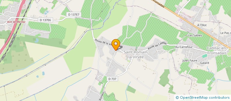 localisation de l'entreprise SCI LES BERNARDS  SAINT-ROMAIN-LA-VIRVEE