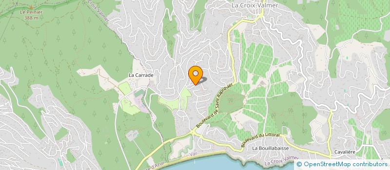 localisation de l'entreprise SCI LES BERNOIS  LA CROIX-VALMER