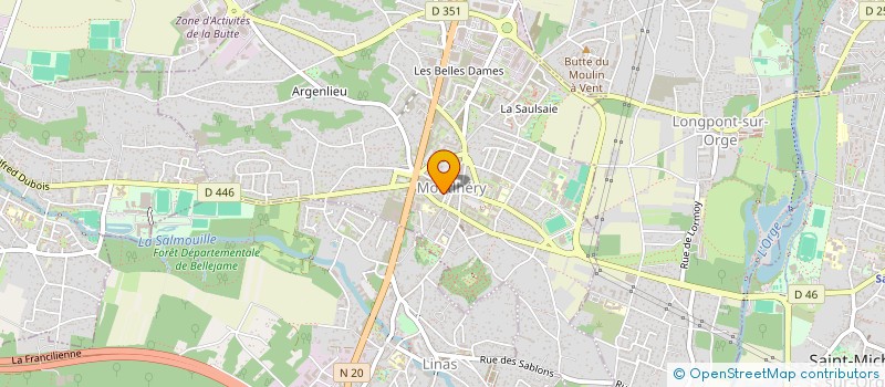 localisation de l'entreprise SCI LES BERTHES  MONTLHERY