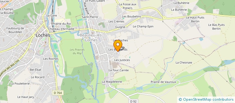 localisation de l'entreprise SCI LES BERTRANDS  BEAULIEU-LES-LOCHES