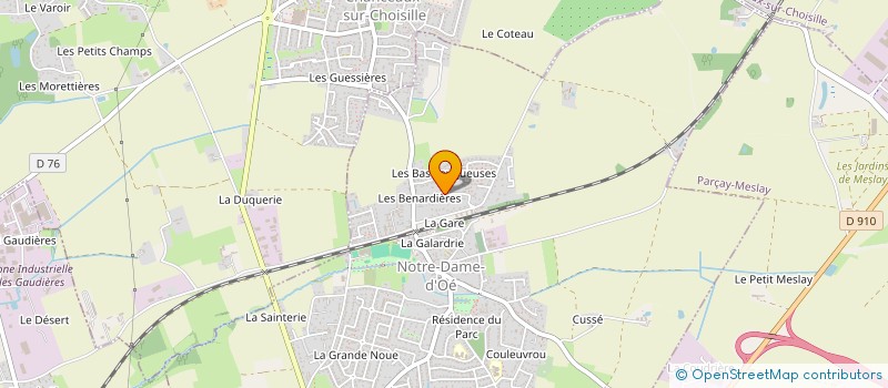 localisation de l'entreprise SCI LES BESNARDIERES à NOTRE-DAME-D'OE