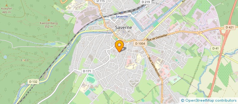 localisation de l'entreprise SCI LES BESTIOLES  SAVERNE