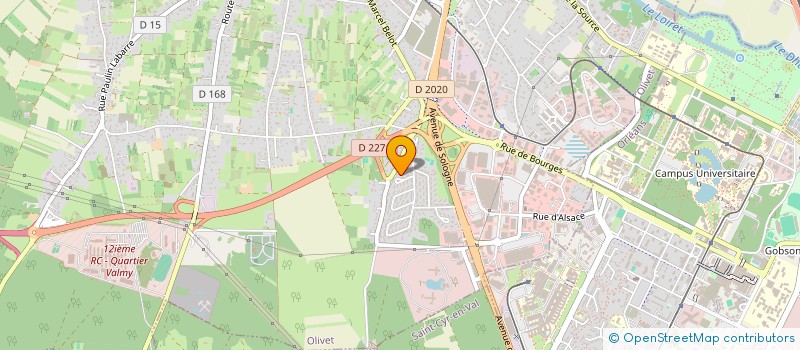 localisation de l'entreprise SCI LES BETISEURS à OLIVET