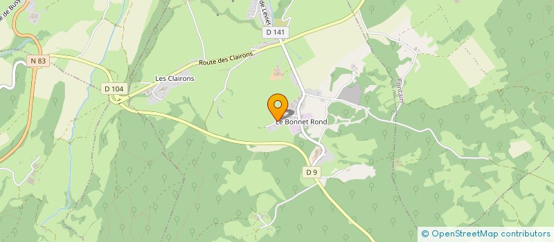 localisation de l'entreprise SCI LES BEVALOTS  PUGEY