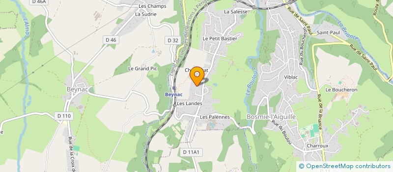 localisation de l'entreprise SCI LES BIBI'S & CO  BOSMIE-L'AIGUILLE