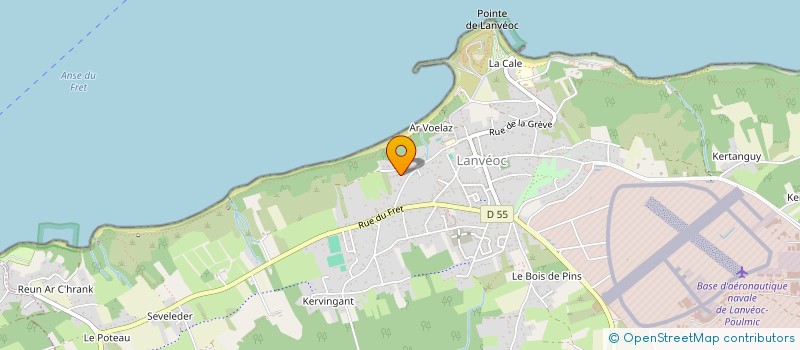 localisation de l'entreprise SCI LES BIBOS  LANVEOC