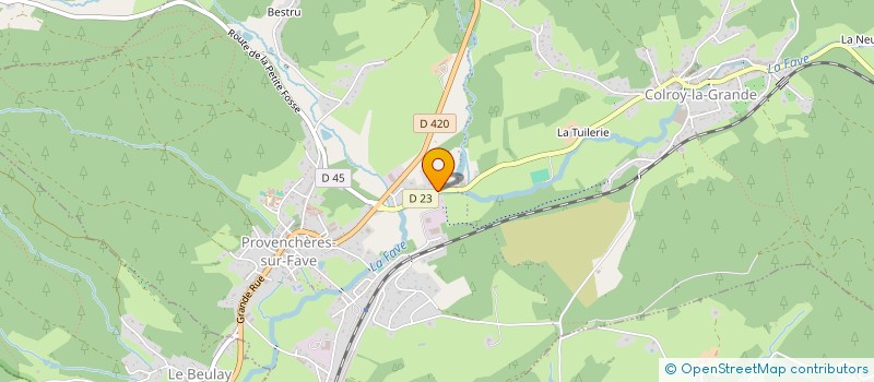 localisation de l'entreprise SCI LES BICHES  PROVENCHERES-ET-COLROY