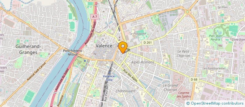 localisation de l'entreprise SCI LES BICHONS à VALENCE