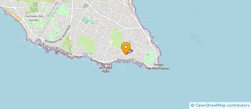 localisation de l'entreprise SCI LES BIDOUNES  LE POULIGUEN