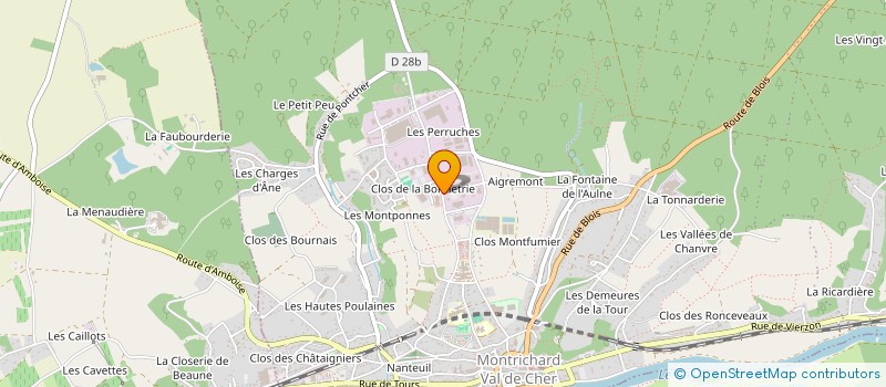 localisation de l'entreprise SCI LES BIEFS à MONTRICHARD-VAL-DE-CHER