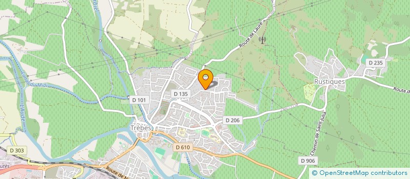 localisation de l'entreprise SCI LES BIGATANES  TREBES