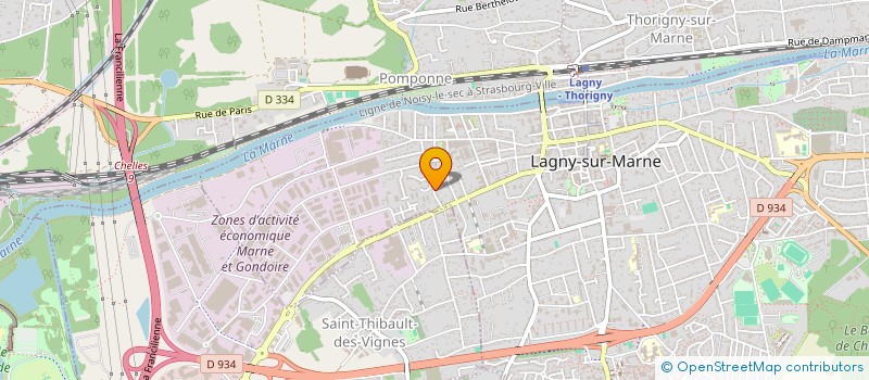 localisation de l'entreprise SCI LES BIHAN  LAGNY-SUR-MARNE