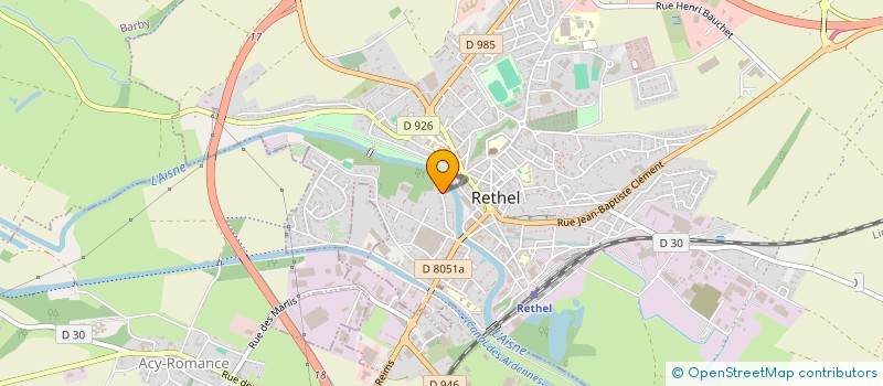 localisation de l'entreprise SCI LES BIRMANES  RETHEL