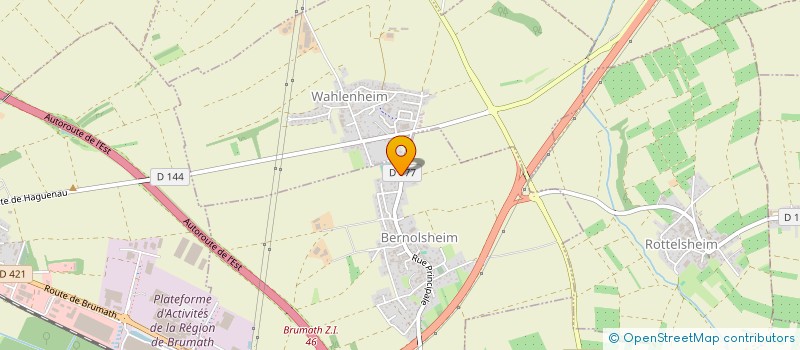 localisation de l'entreprise SCI LES BISONS  BILWISHEIM