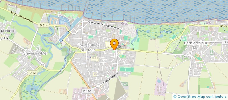localisation de l'entreprise SCI LES BISQUINES à COURSEULLES-SUR-MER