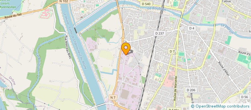 localisation de l'entreprise SCI LES BLACHES à MONTELIMAR