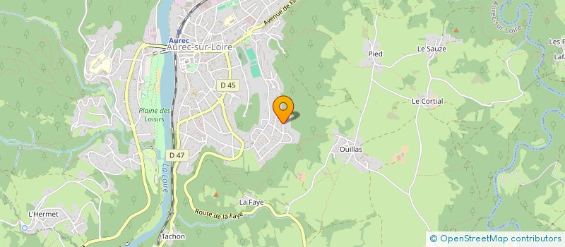 localisation de l'entreprise SCI LES BLAISES  AUREC-SUR-LOIRE