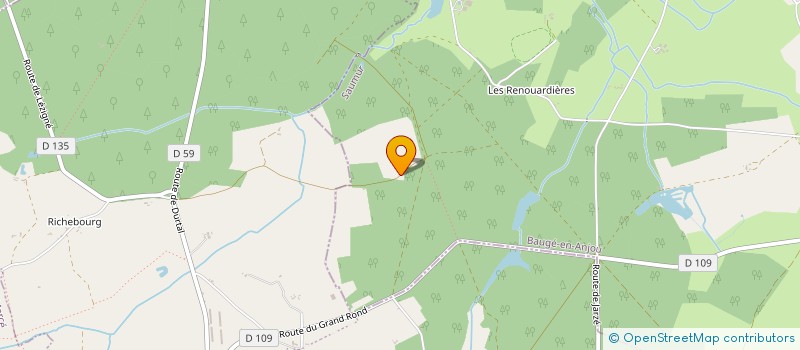 localisation de l'entreprise SCI LES BLANCHARDIERES  BAUGE-EN-ANJOU