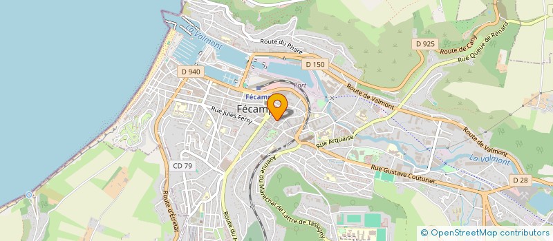 localisation de l'entreprise SCI LES BLANCHES FALAISES  FECAMP