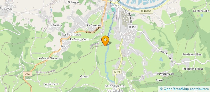 localisation de l'entreprise SCI LES BLANCHIOTS DE CHASTEAUX  CHASTEAUX