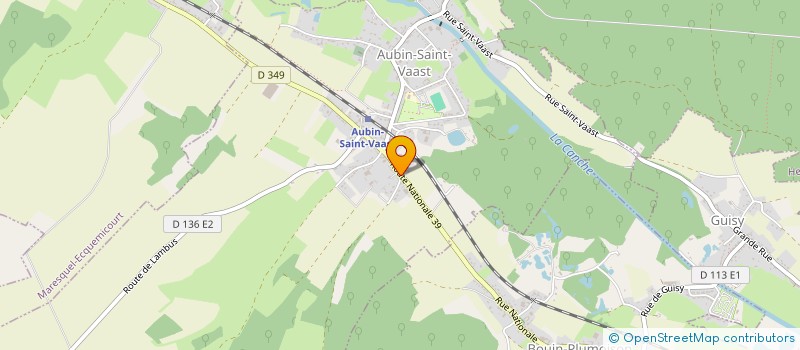 localisation de l'entreprise SCI LES BLANCHIRIES  AUBIN-SAINT-VAAST