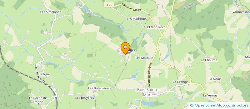 localisation de l'entreprise SCI LES BLANCS  COLOMBIER-EN-BRIONNAIS