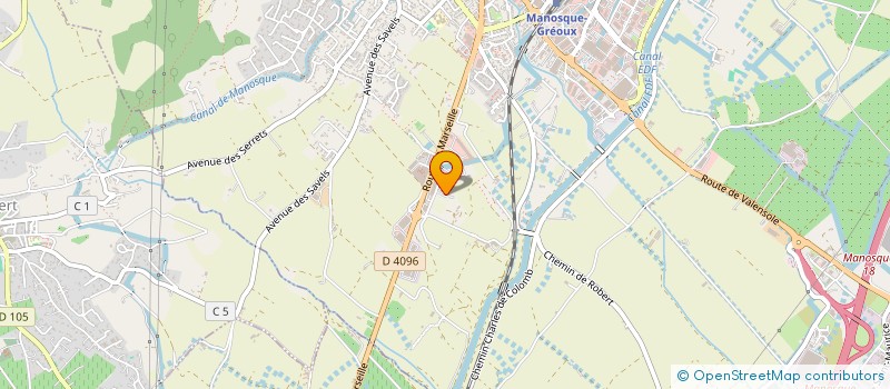 localisation de l'entreprise SCI LES BLANQUETTES  MANOSQUE