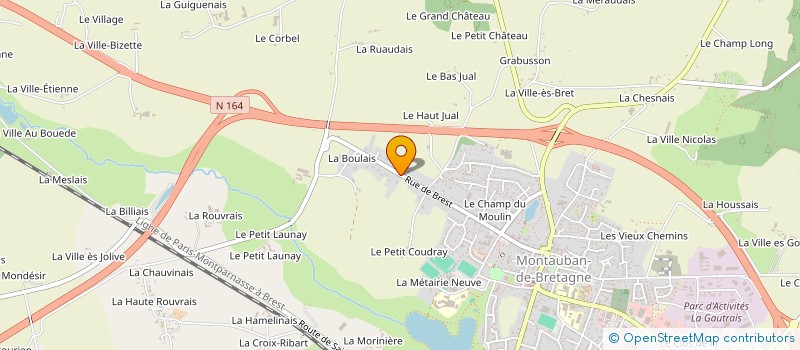 localisation de l'entreprise SCI LES BLES  MONTAUBAN-DE-BRETAGNE