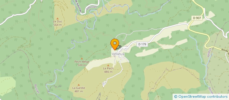 localisation de l'entreprise SCI LES BLES  VELIEUX