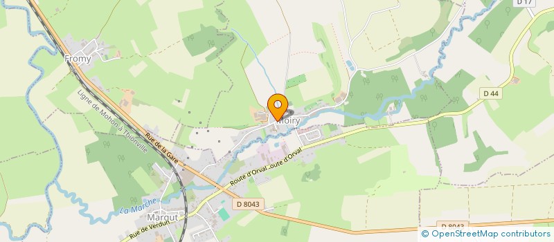 localisation de l'entreprise SCI LES BLES  MOIRY