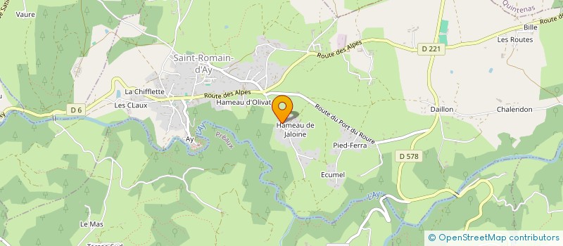 localisation de l'entreprise SCI LES BLES  SAINT-ROMAIN-D'AY