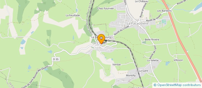 localisation de l'entreprise SCI LES BLES D OR à LE CROZET