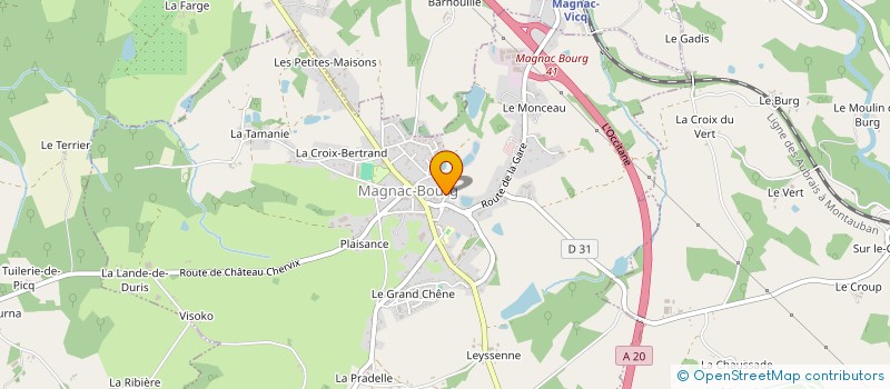 localisation de l'entreprise SCI LES BLES D'OR  MAGNAC-BOURG