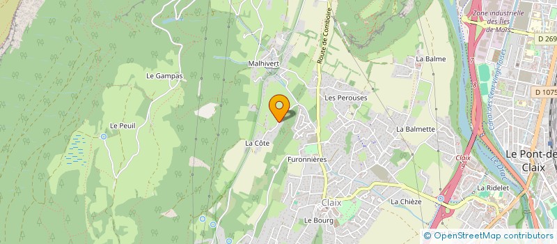 localisation de l'entreprise SCI LES BLES D'OR ET LES BLEUETS  CLAIX