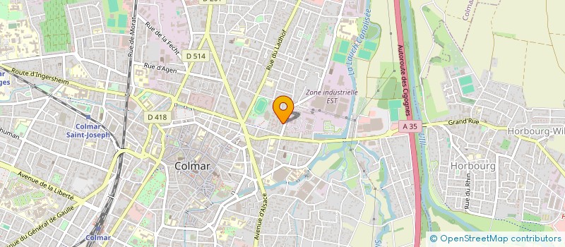 localisation de l'entreprise SCI LES BLEUETS  COLMAR