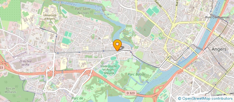 localisation de l'entreprise SCI LES BLEUETS à ANGERS