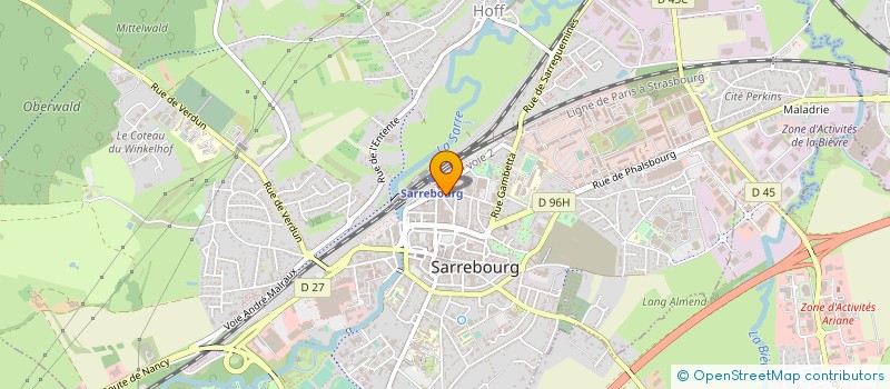 localisation de l'entreprise SCI LES BLEUETS à SARREBOURG