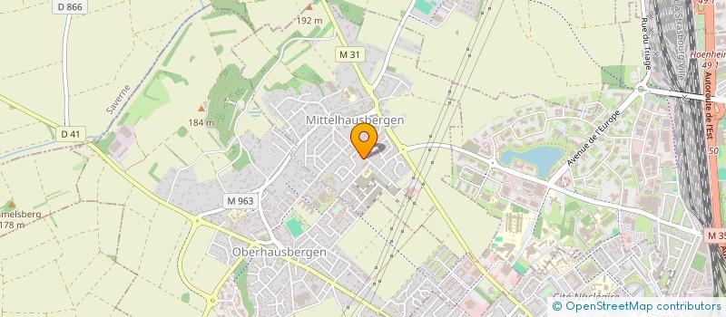 localisation de l'entreprise SCI LES BLEUETS  MITTELHAUSBERGEN