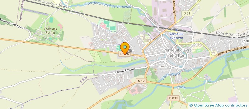 localisation de l'entreprise SCI LES BLEUETS  VERNEUIL D'AVRE ET D'ITON