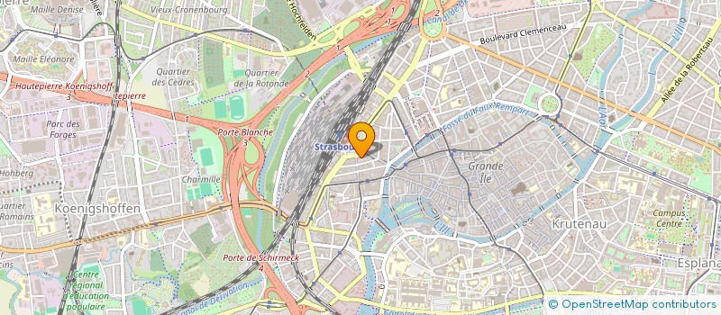 localisation de l'entreprise SCI LES BLEUETS  STRASBOURG